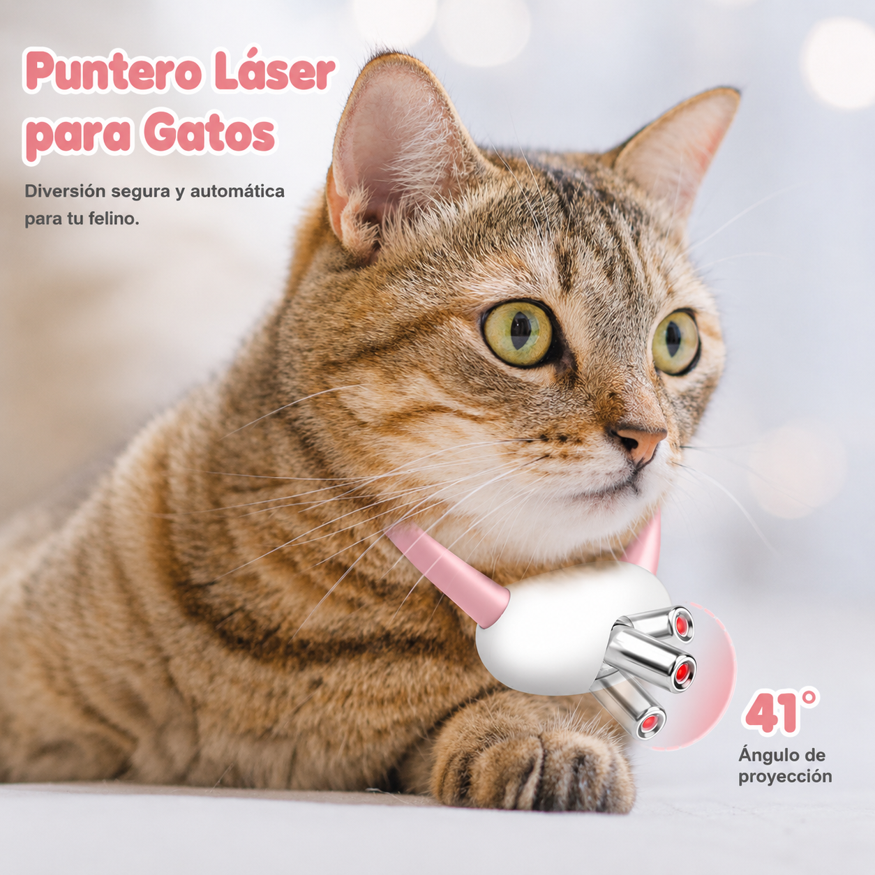 PlayCat - Collar Láser Inteligente para Gatos