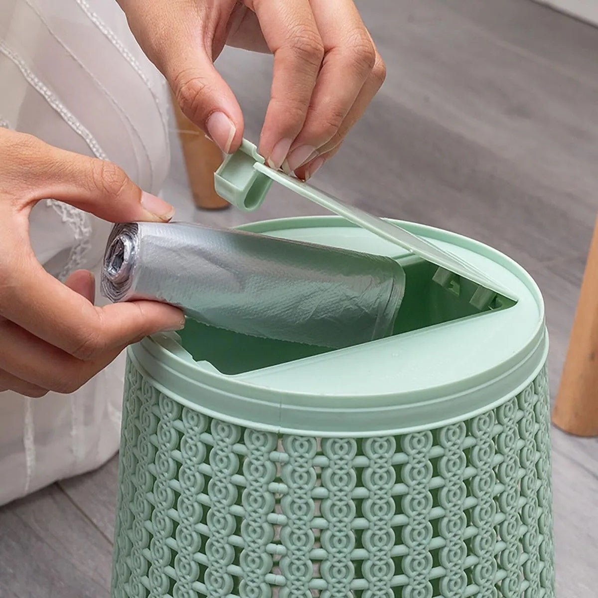 Caneca De Basura Dispensadora De Bolsas