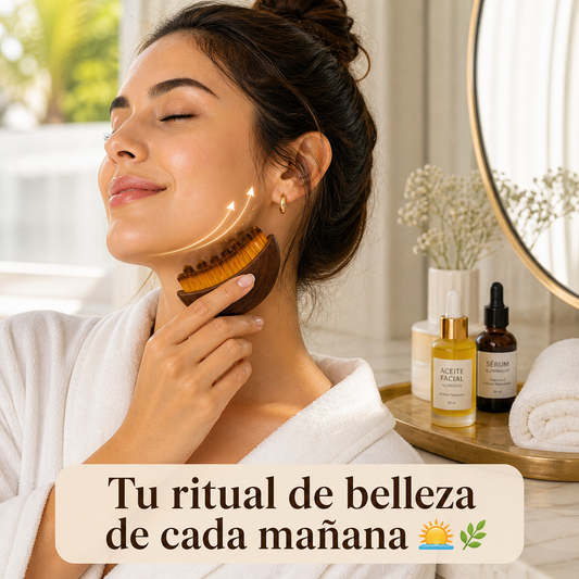 LiftNatural Cepillo Facial de Drenaje Linfático