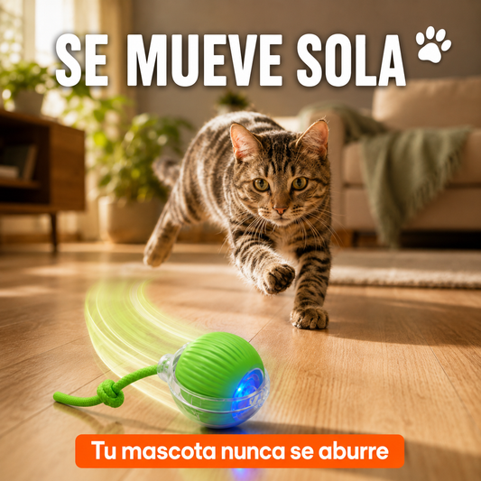 Pelota Interactiva Inteligente - Tu Mascota Juega Sola y Feliz, Aunque No Estés en Casa