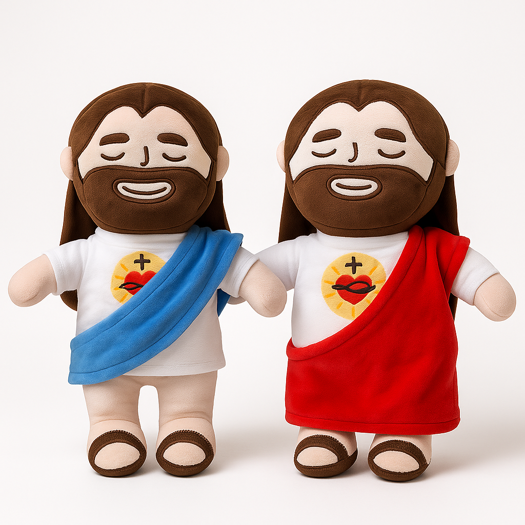 Peluche De Jesús Que Respira Sonido y Luz