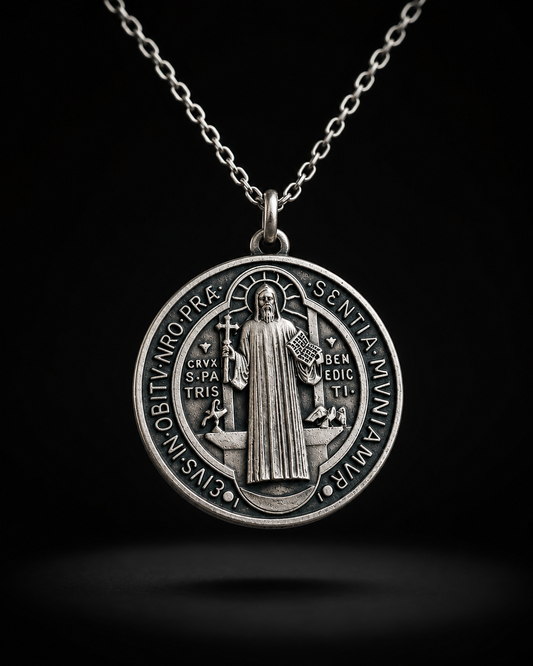 Medalla San Benito — Protección Espiritual que te Acompaña Siempre
