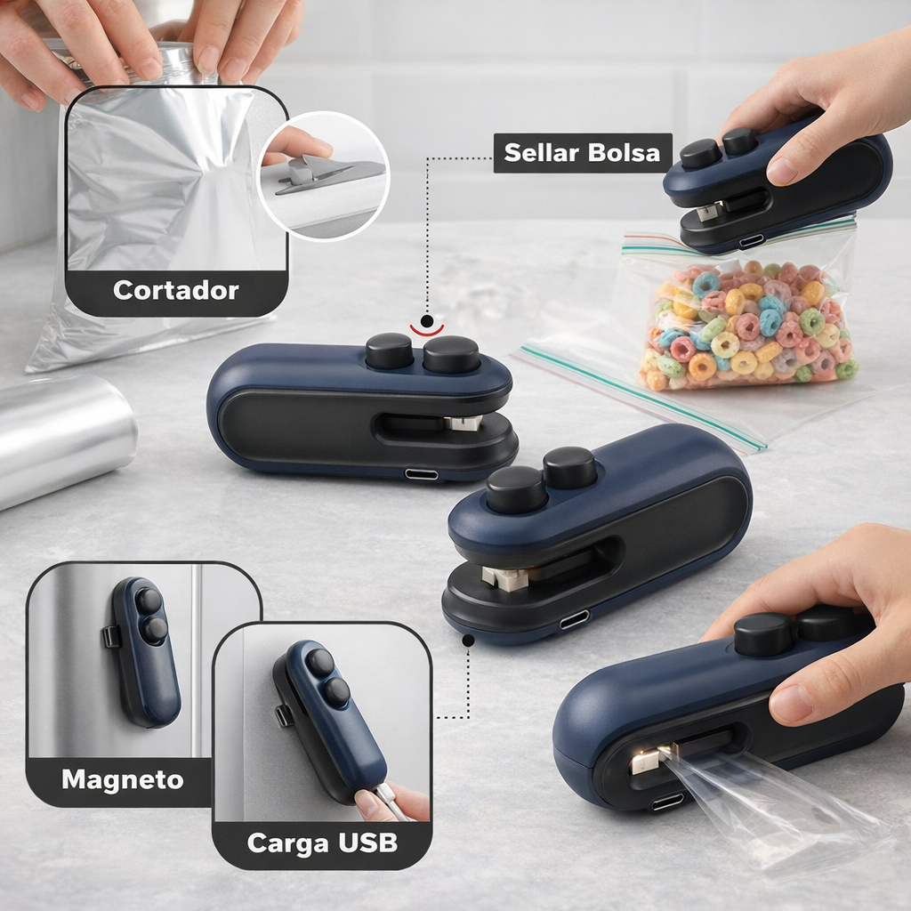 Selladora Portátil Para Bolsas