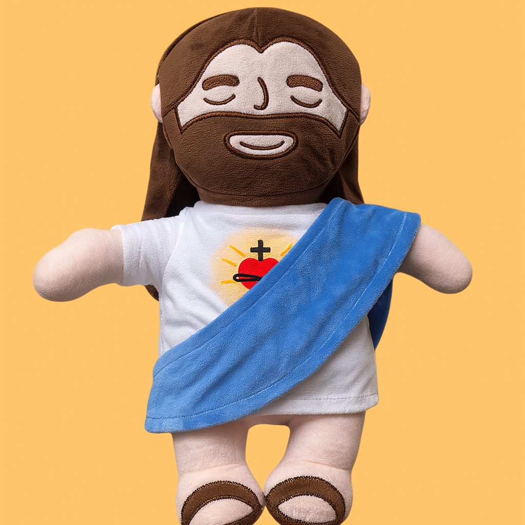 Peluche De Jesús Que Respira Sonido y Luz