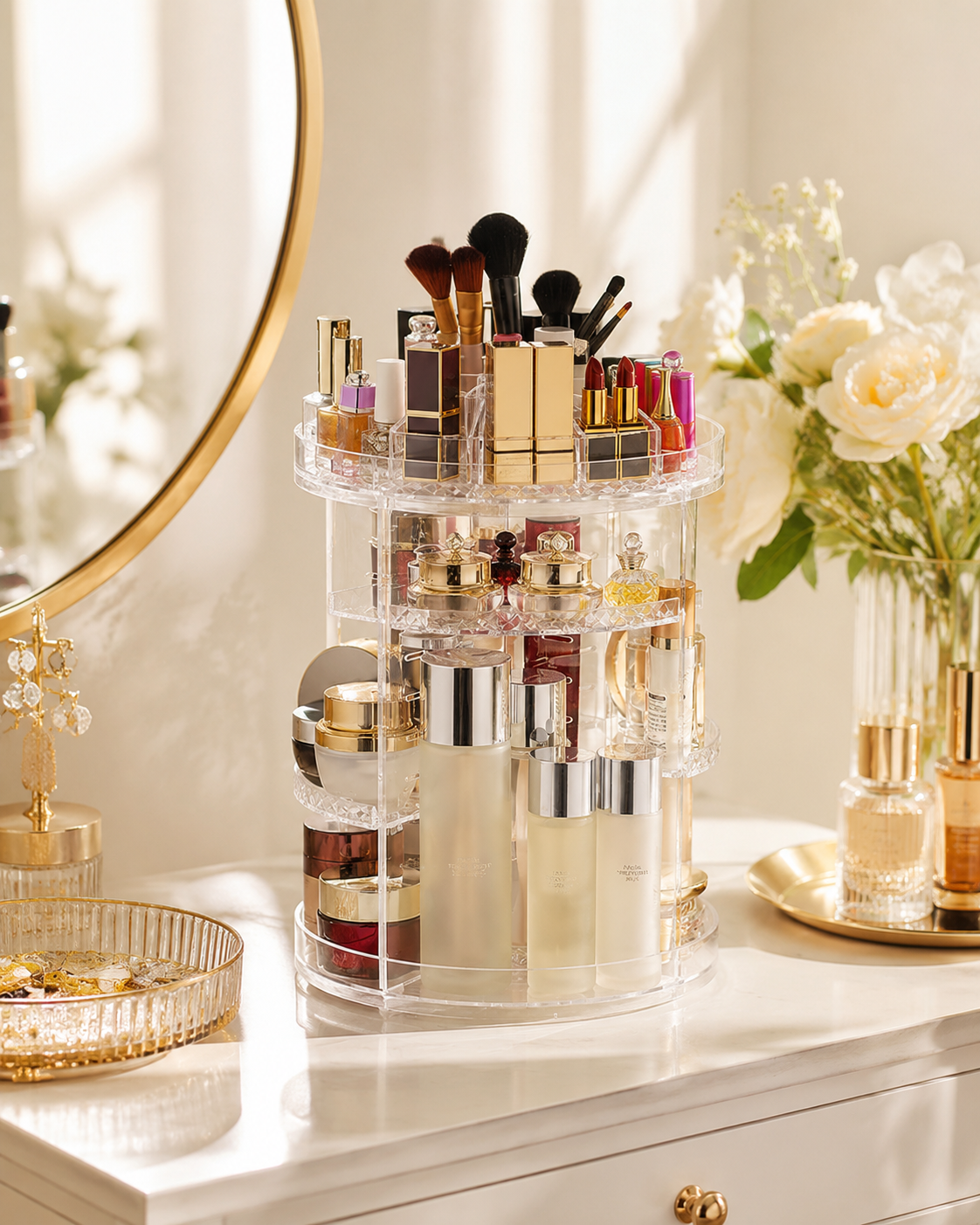 Todo tu Maquillaje Ordenado y a la Vista en un Solo Giro