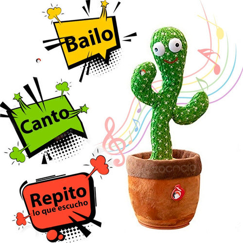 Cactus Bailarin Recargable con Musica