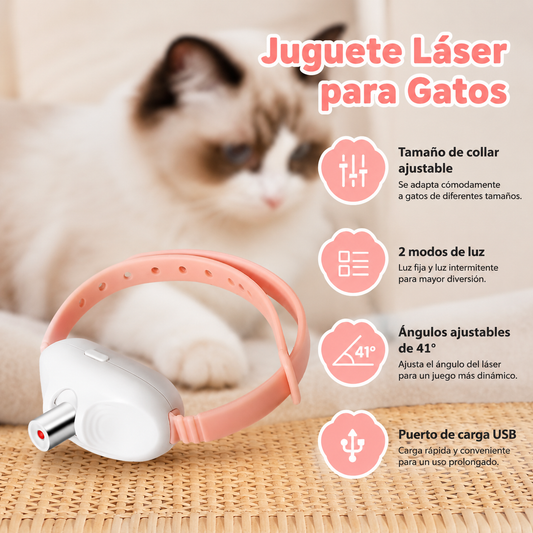PlayCat - Collar Láser Inteligente para Gatos