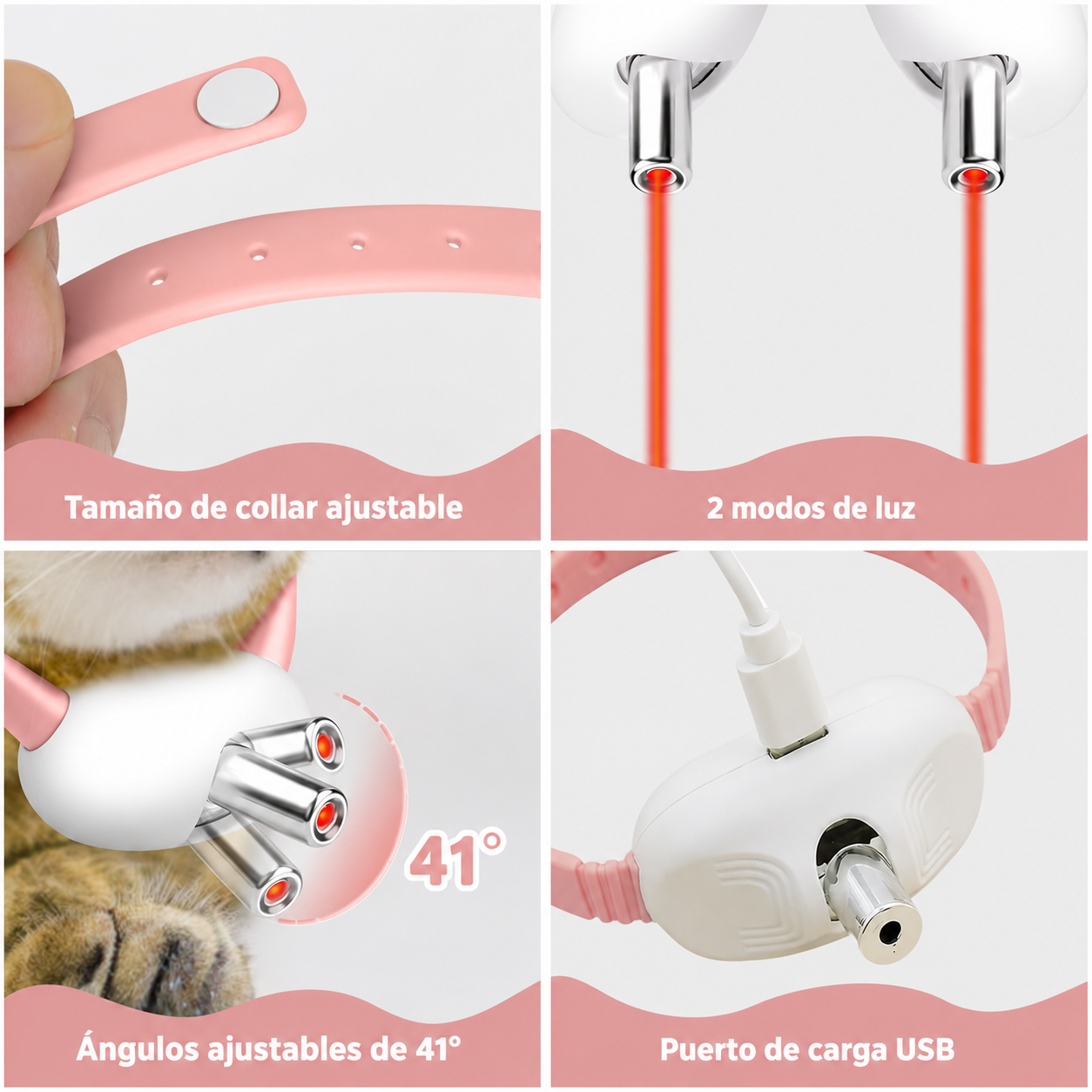 PlayCat - Collar Láser Inteligente para Gatos